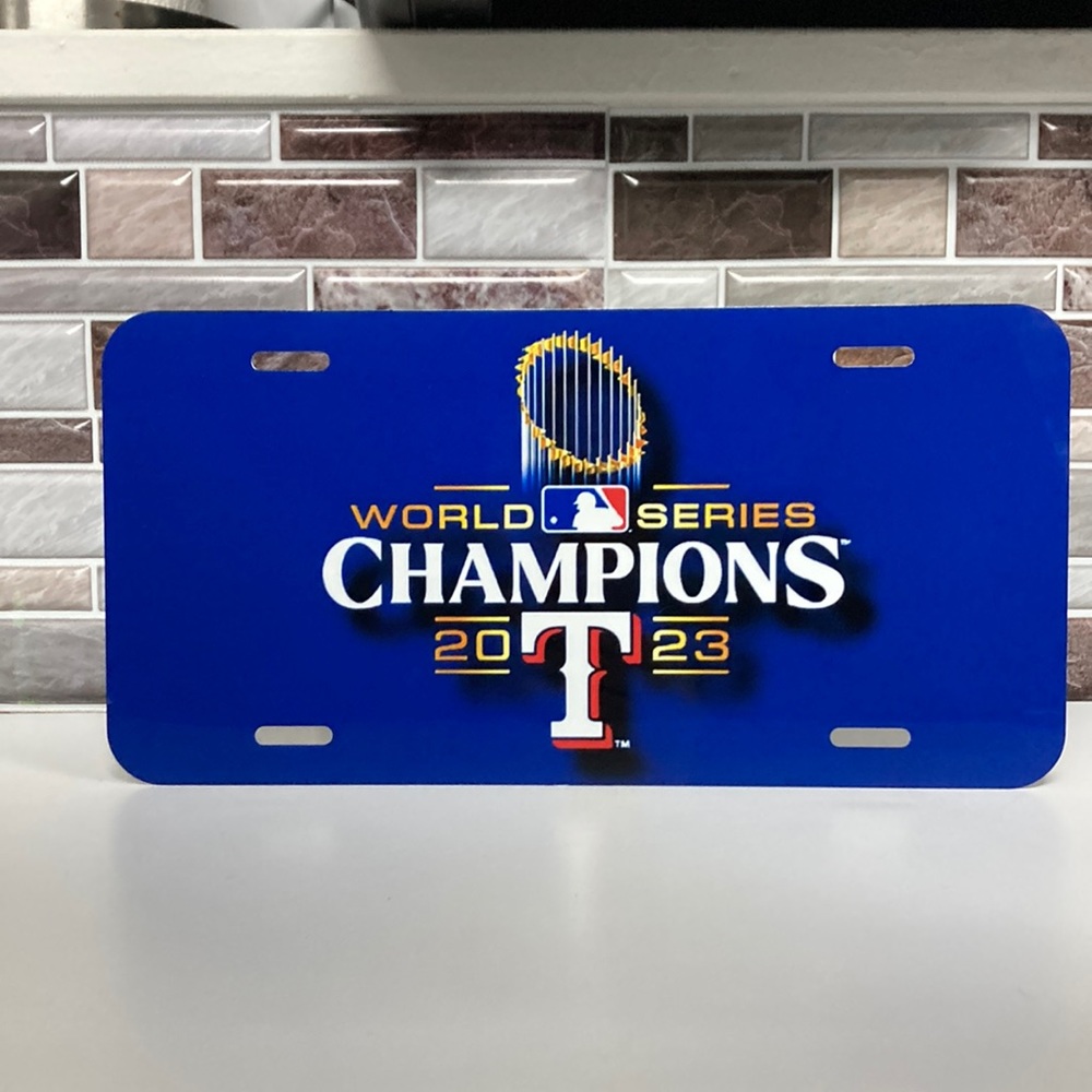 Texas Rangers World Series 2023 License Plate